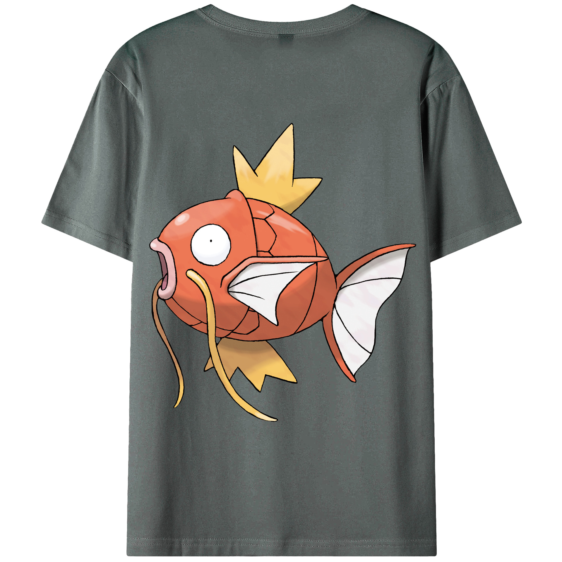 （画像用） ポケットモンスター Pokémon 綿100％ メンズ半袖Tシャツ（バックプリント） 通気性